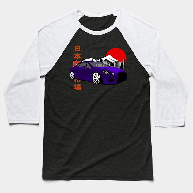 Mitsubishi Eclipse 4 Retro Style Baseball T-Shirt by Rebellion Store